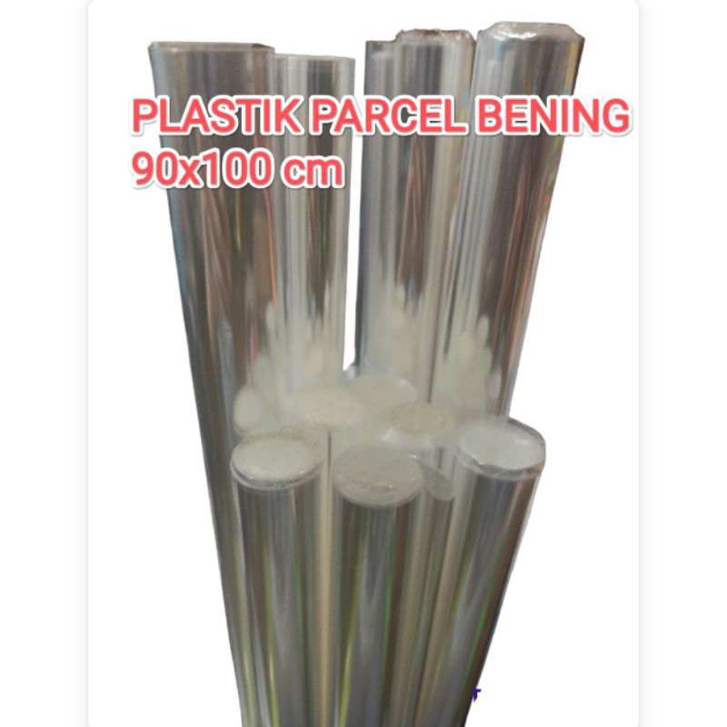 

Plastik kaca untuk parcel polos , bening , transparan isi 10 lembar 90x100 cm