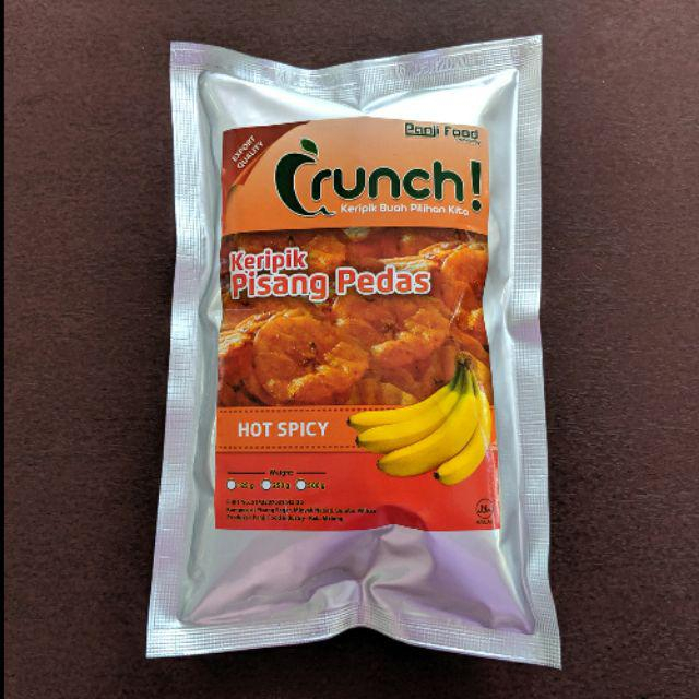 Keripik Buah Pisang Pedas 90gr / 100% Asli Malang / Spicy Banana Chips - Panji Food