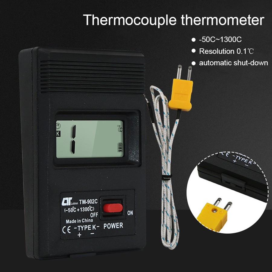 Termometer TM902C Digital Thermocouple Thermometer  -50C to 1300C TM-902C