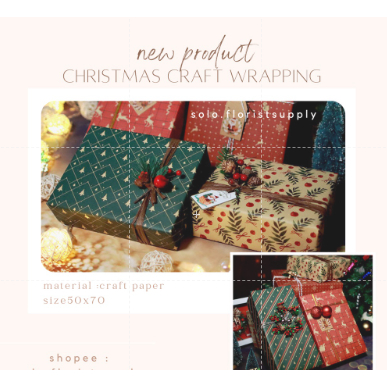 

SW CHRISTMAS CRAFT GIFT WRAPPING CRAFT NATAL WRAPPING MOTIF MERRY CHRISTMAS KERTAS KADO NATAL HAMPERS NATAL WRAPPING PAPER FLOWERWRAP BUNGA SOUVENIR NATAL HIASAN POHON NATAL BUNGKUS KADO NATAL NEW YEAR