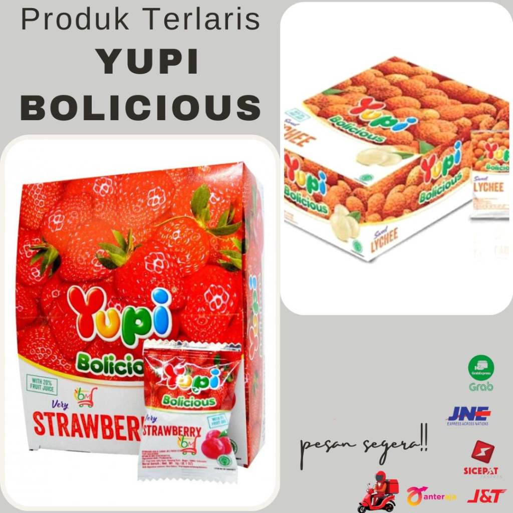 

SPECIAL RAMADHAN|| Permen Yupi | Yupi Bear | Yupi Kiloan | Yupi Bolicious | Yupi Marshmallow | Permen Yupi To|Permen Yupi Bolicious Viral - Strawberry Blackberry White Grape Leci Mandarin Orange