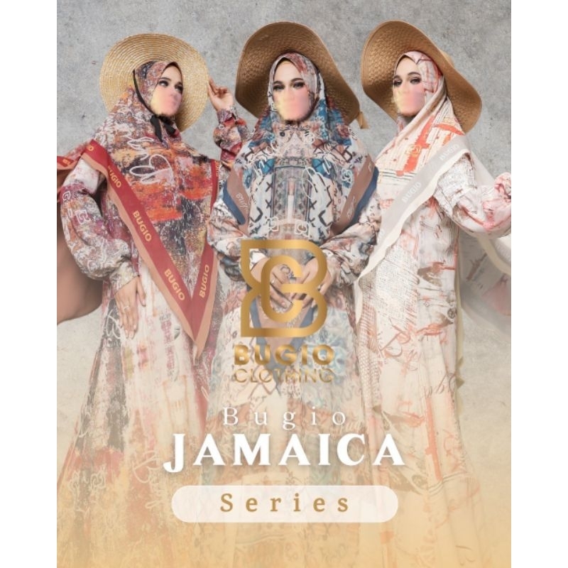 [BUGIO CLOTHING] GAMIS SET TERLARIS / DRESS SET PRINTING " JAMAICA SERIES " by Bugio Clothing