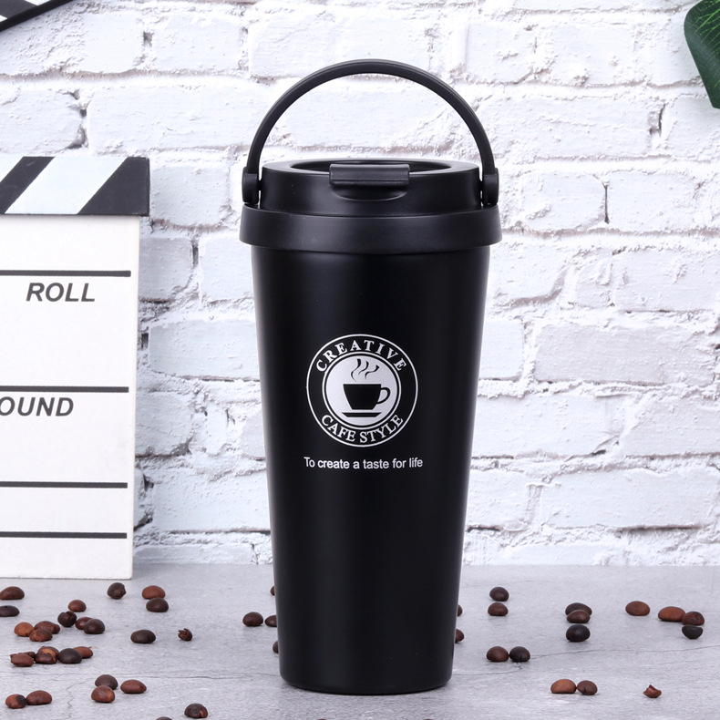 COD TRAVEL MUG TERMOS KOPI BOTOL AIR MINUM/TAHAN PANAS DAN DINGIN 500ML/DAPAT STIKER 3D