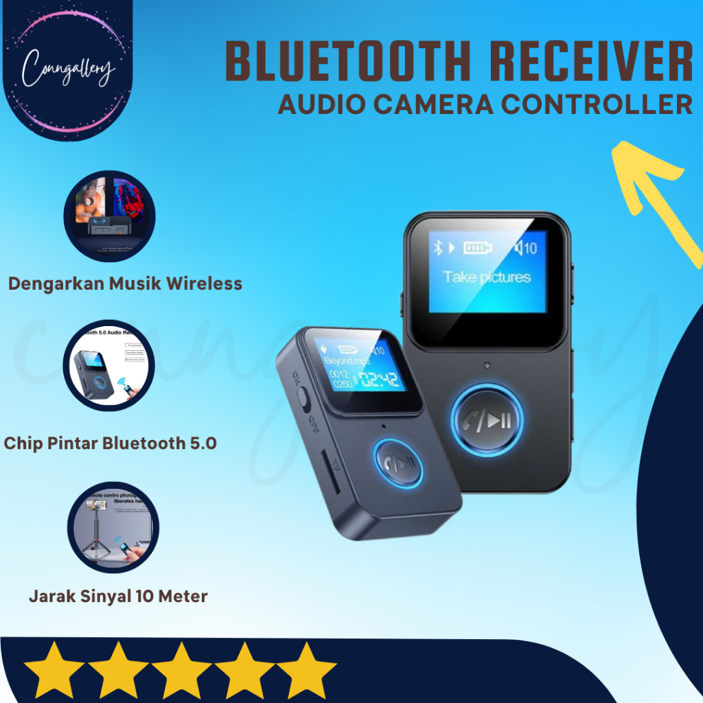 Bluetooth Receiver Transmitter Audio Camera Controller 200mAh
