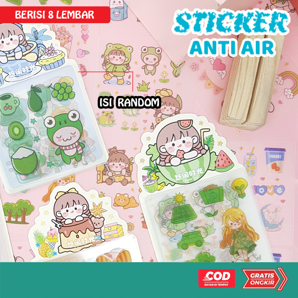 Sticker Asthetic Lucu / Sticker Momo / Tempelan Buku Stiker Tahan Air / Sticker Jurnal 21915-10