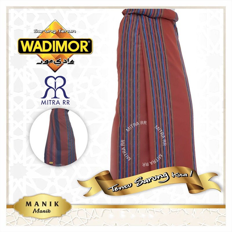 Sarung WADIMOR Manik Salur Gerimis Satuan / Grosir Sarung Dewasa