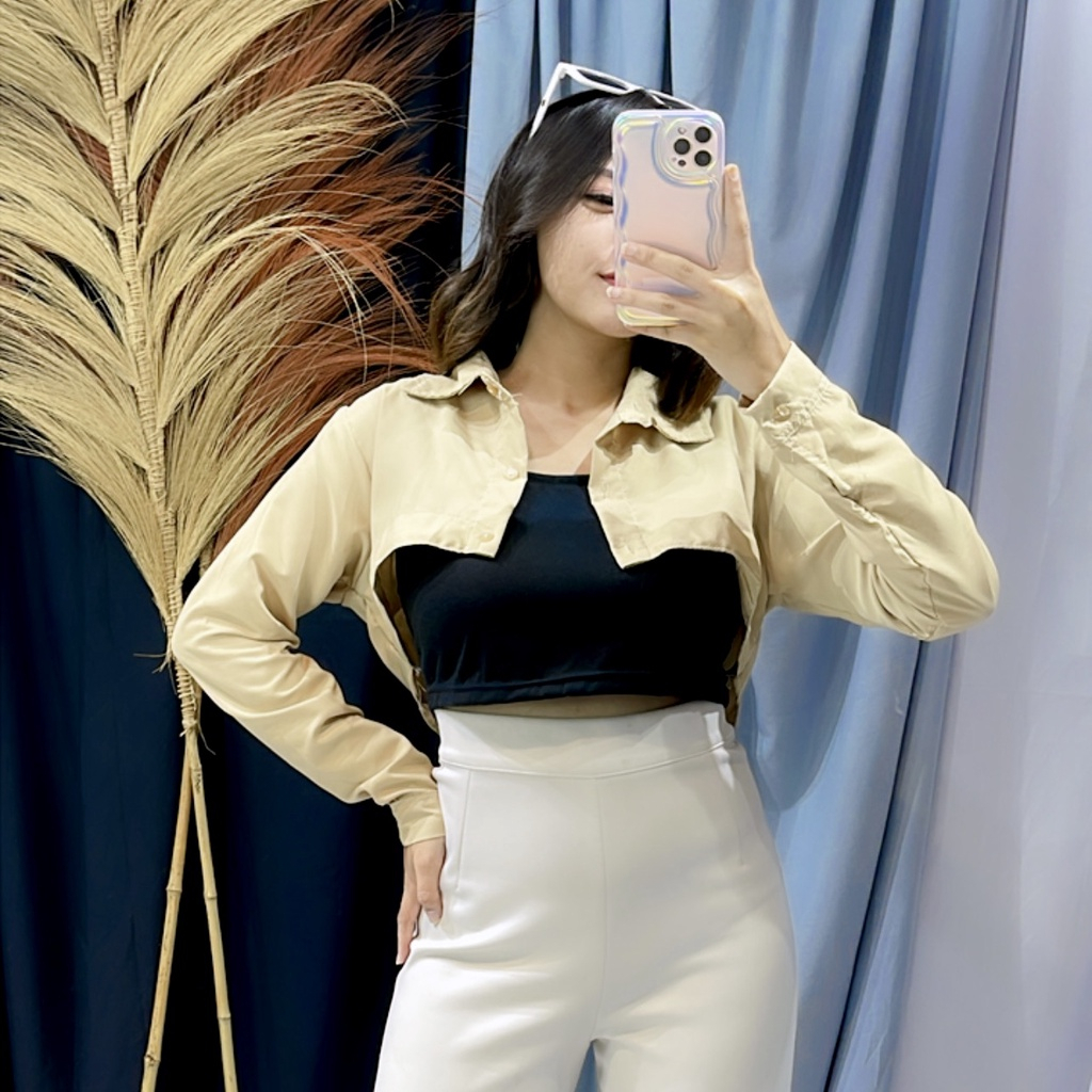 KENDAL BOLERO LONG SHIRT / ATASAN TOP WANITA