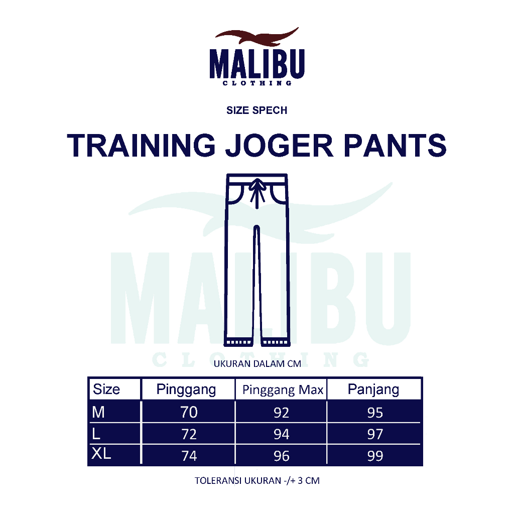 Malibu Celana Training Jogger sweatpants - Seri 1