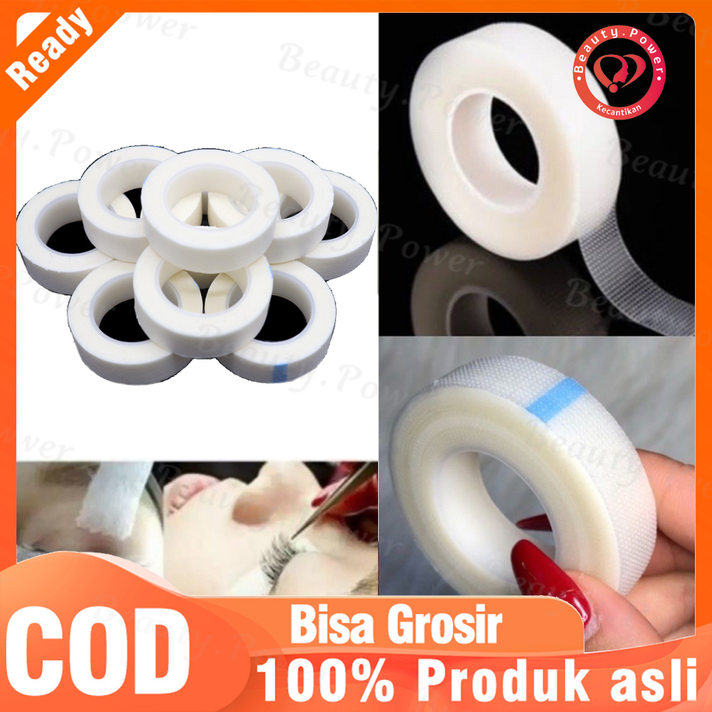 Roll Tape Eyelash Extension PE Non-Woven Breathable / Rolltape Eyetape Kertas Plastik Bulu Mata Eyelid Tape Eyelashes Extention