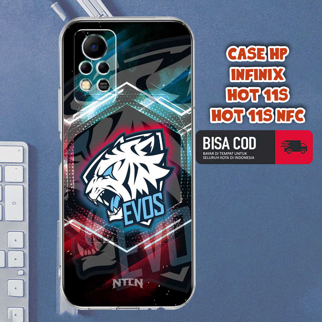CASE INFINIX HOT 11S NFC MOTIF [EVS GAMERS] TERLARIS CASING INFINIX HOT 11S NFC TERBARU CLEAR CASE P