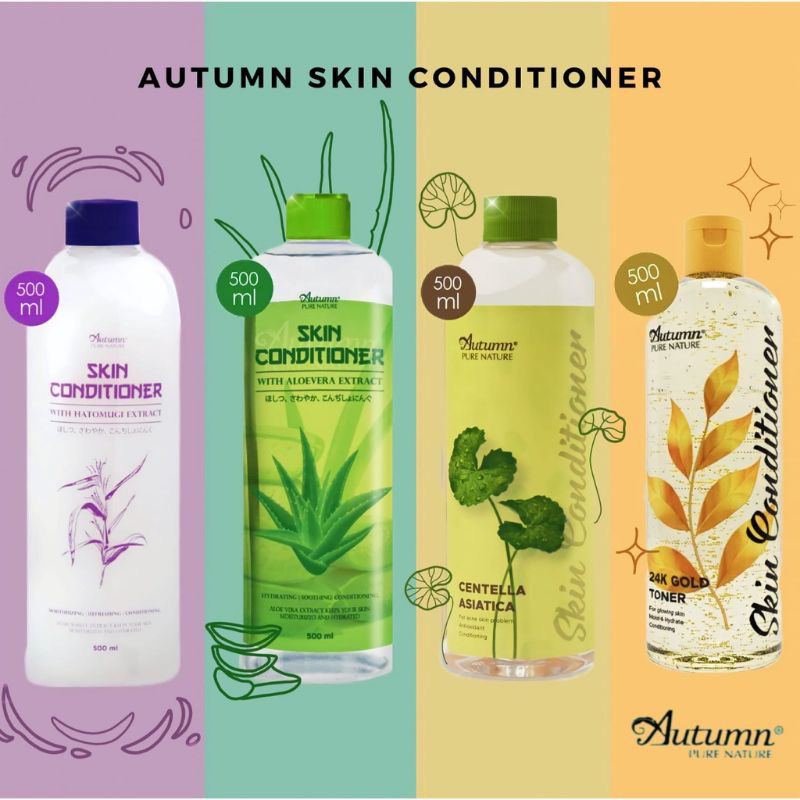 Autumn Hatomugi Skin Conditioner Aloevera Gold Ceramide Centella Extract 500ml