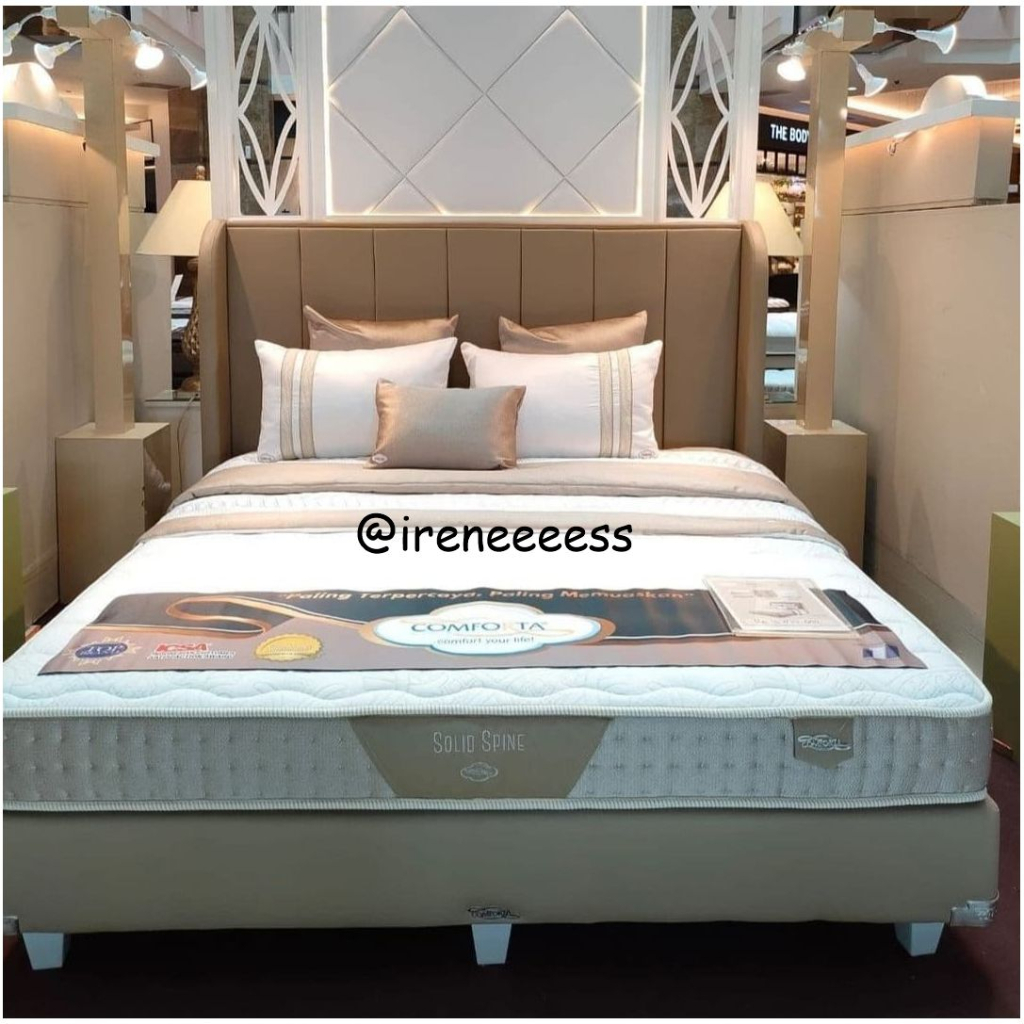 COMFORTA FULL LATEX SOLID SPINE KASUR SPRING BED PREMIUM TEBAL 22 CM / KASUR LATEX