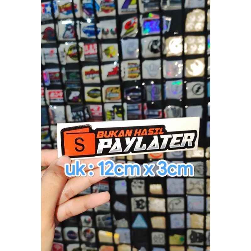 sticker printing BUKAN HASIL SHOPEE PAYLATER