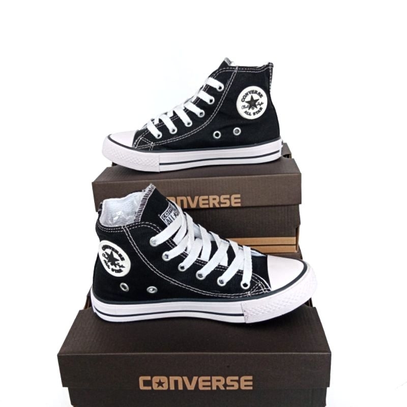 SEPATU SEKOLAH ANAK PEREMPUAN SD CONVERSE ALLSTAR WARNA HITAM WANITA PRIA ANAK LAKI-LAKI COD (Bayar di Tempat)