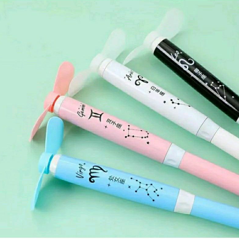 Pulpen Kipas Angin Cute Pena Portable Serbaguna Bulpoint Kipas