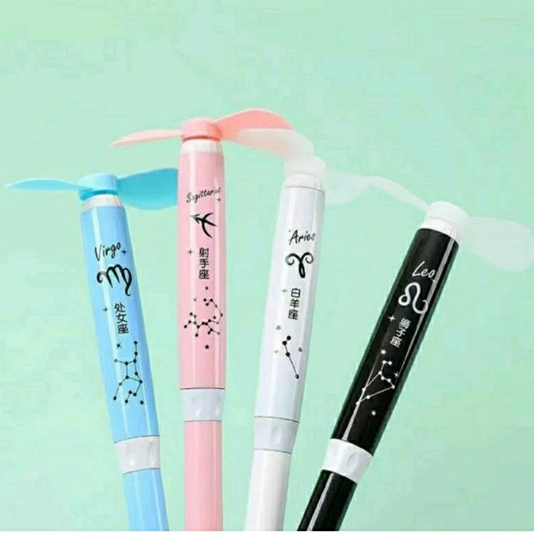 Pulpen Kipas Angin Cute Pena Portable Serbaguna Bulpoint Kipas