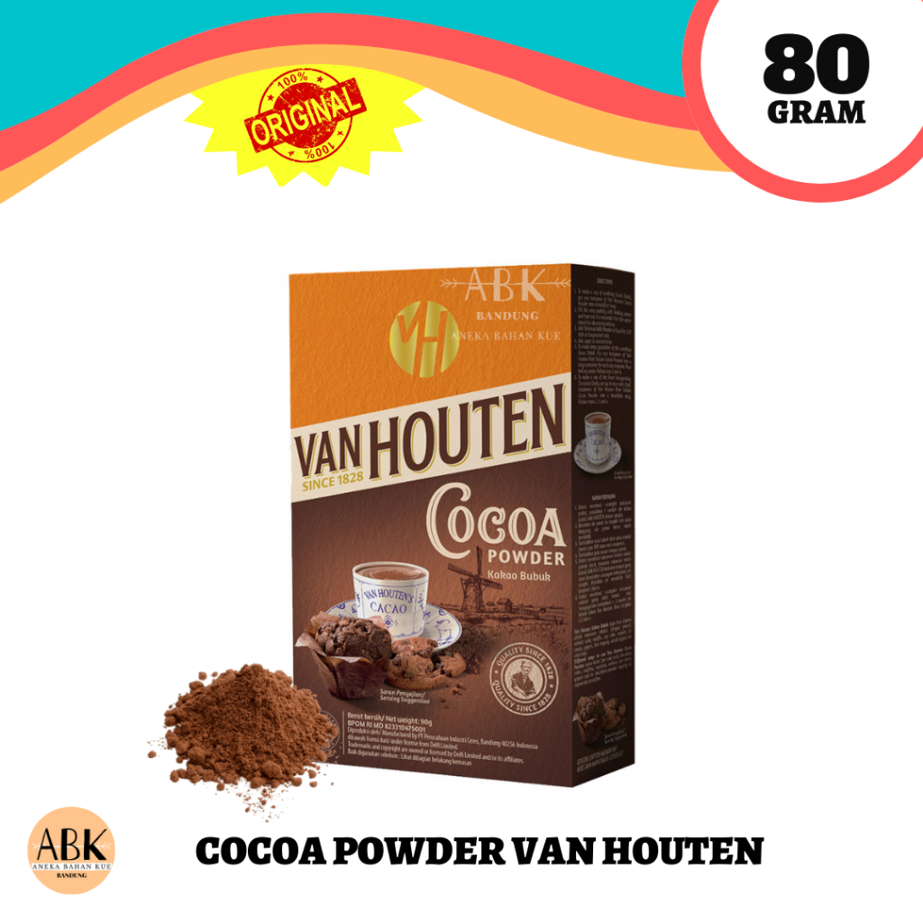 

COKLAT BUBUK VAN HOUTEN COCOA POWDER 80GR