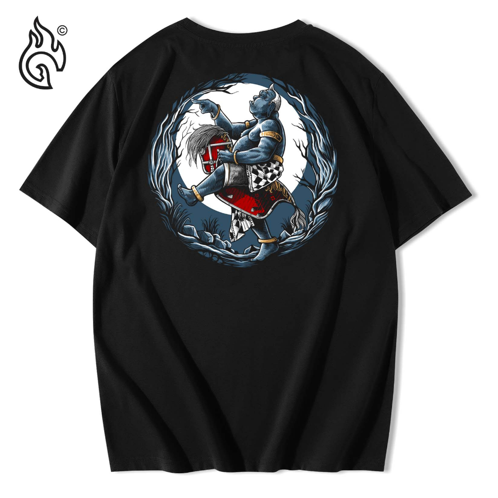 Kaos Budaya Semar Njaran Voltuz Original Hitam