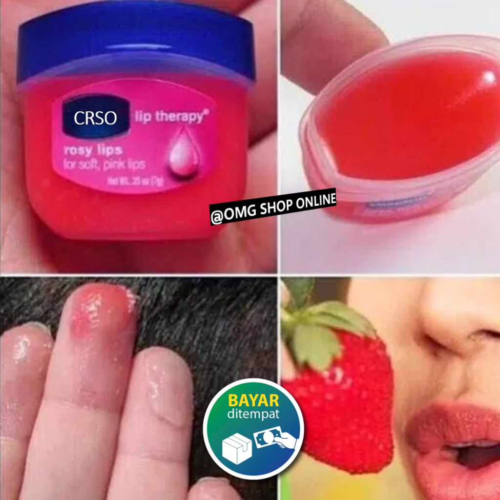 BELI 1 GRATIS 1 - CRSO Lip Therapy Rosy Lips SOFT PINK USA/ Lipbalm Liptint Lipgloss Pelembab Bibir Pemerah Bibir Pink Korea Kosmetik Wanita Anak Sekolah Mirip Vaseline Lip Balm Vaseline Lip Therapy Mencerahkan Bibir Hitam dan Bibir Kering Jadi Bibir PINK