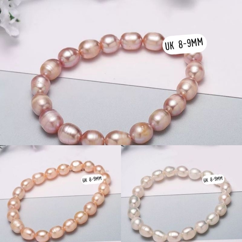 Gelang Mutiara Air Tawar Asli