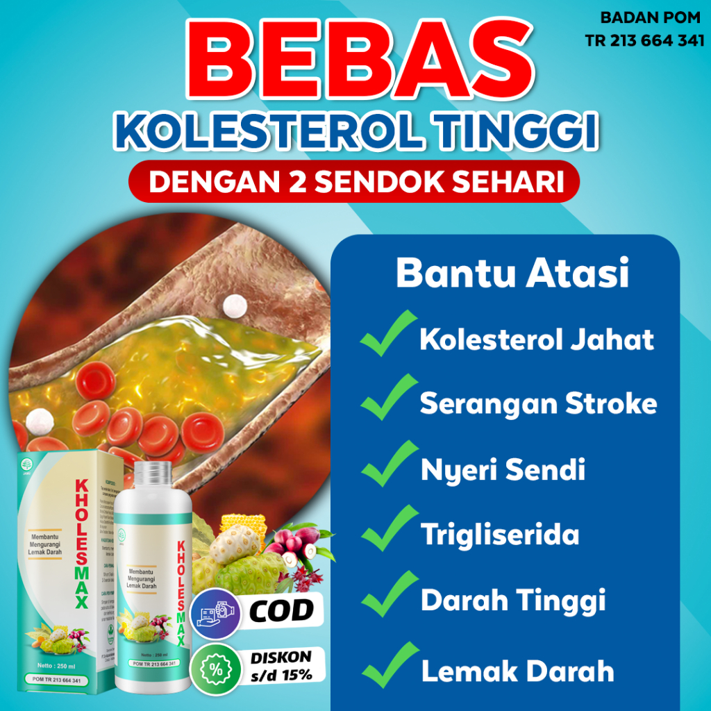 Obat Herbal Kholesmax Kolesmax Obat Kolesterol Tinggi Lemak Darah Trigliserida Turun Dengan Cepat Se