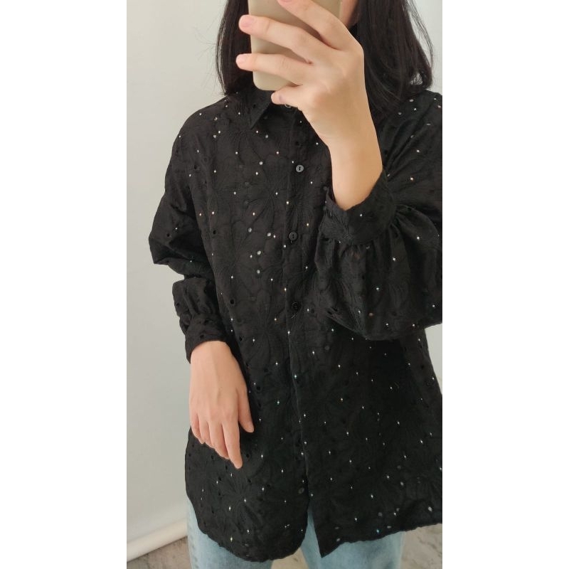 eyelet shirt