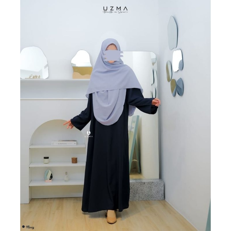 FUNNY ABAYA by UZMA HIJAB | Basic Abaya | Abaya Arab | Gamis Wolfis