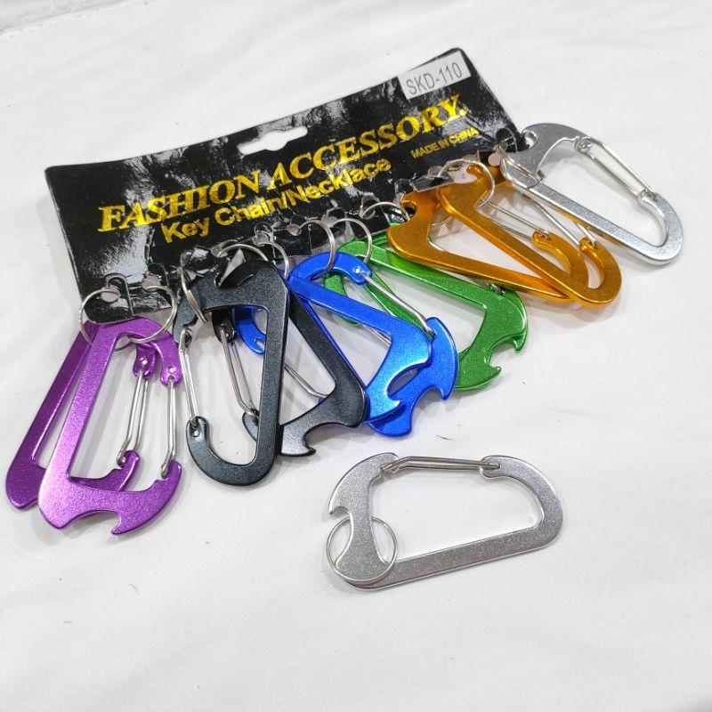 Gantungan Kunci isi 12 pcs Harga Grosir Motif Carabiner