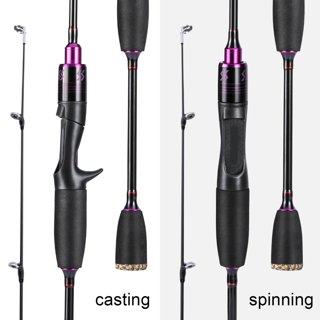 Sougayilang Fishing Rod Joran Pancing 2 Bagian Joran Pancing Joran Kabel Sutet Joran Casting Joran Tegek Dengan EVA Handle Dan Carbon Body Fishing Rod Protable Fishing Rod Untuk Air Freash. (1.8 m/2.1 m)