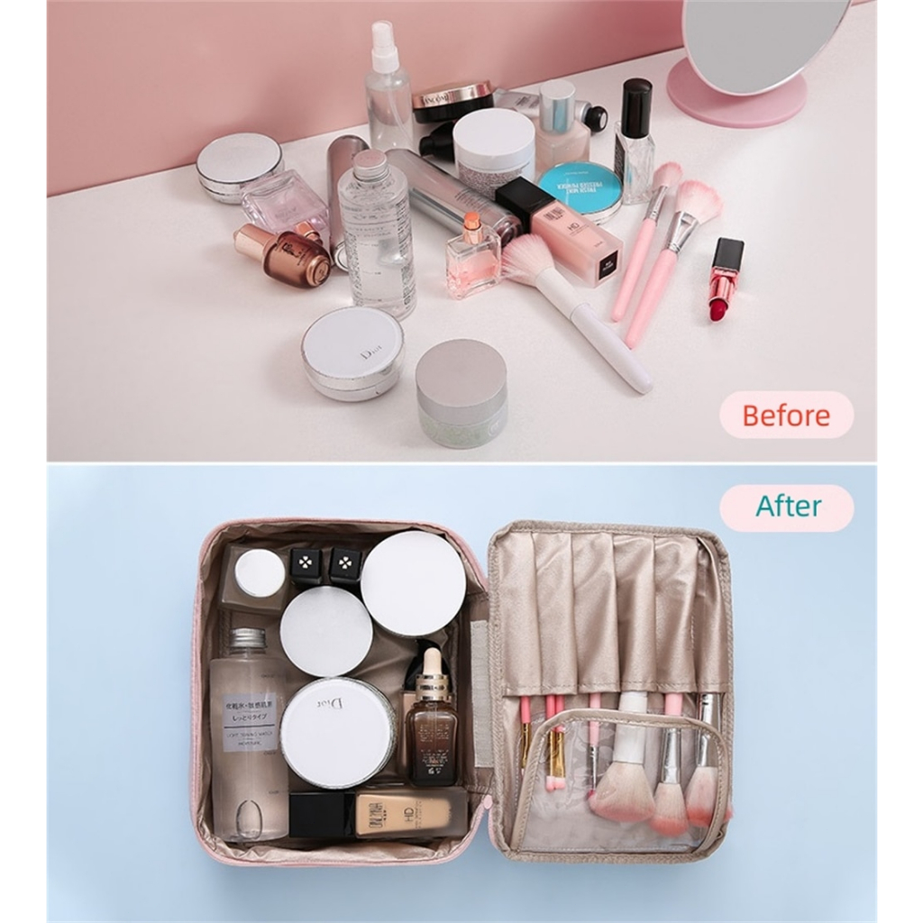 Tas Korea Cosmetic Bag Make Up Beauty Premium Tas Kosmetik Tebal Waterproof