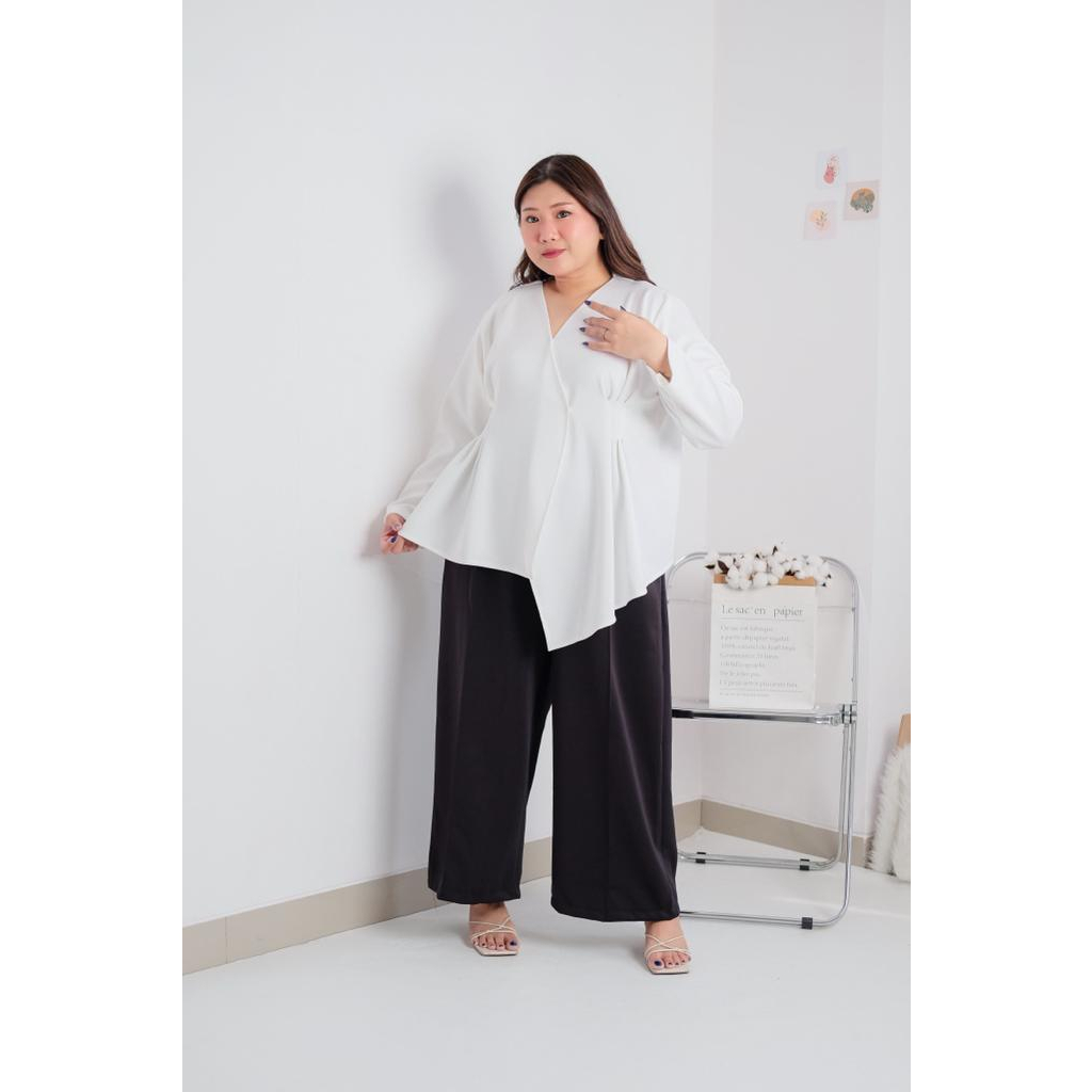 BIGWELL NIKITA BLOUSE - BLOUSE WANITA BIGSIZE - ATASAN WANITA JUMBO