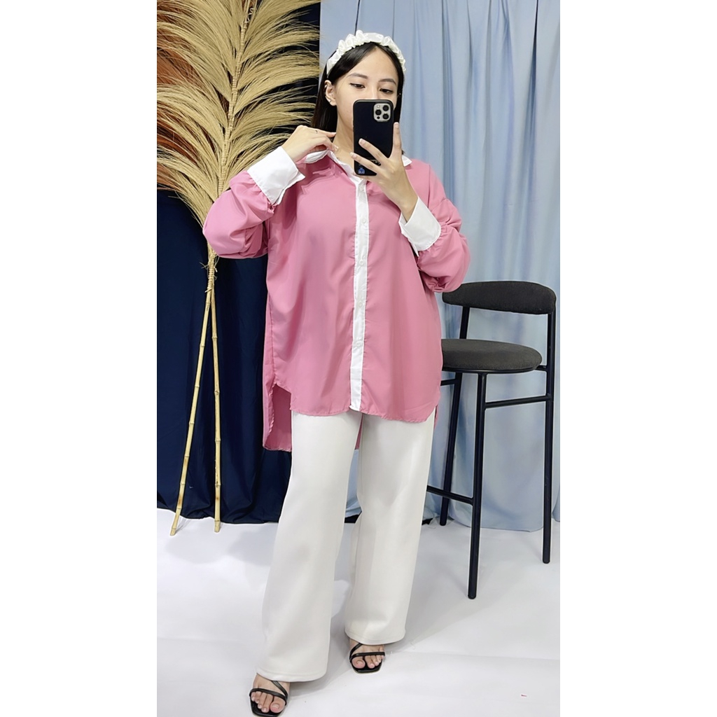 FERA TOP / ATASAN KEMEJA OVERSIZE