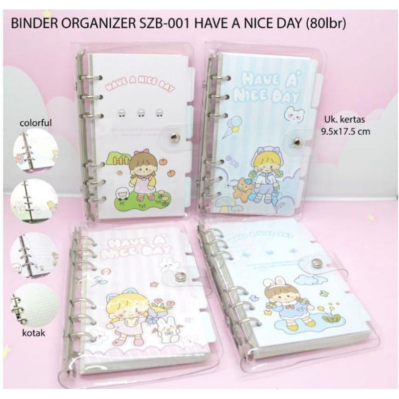 

Binder A6 Aesthetic Binder 6 Ring Notebook / Buku Diary / Jurnal