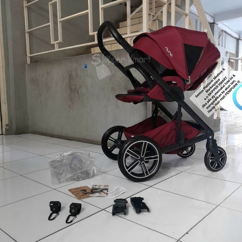 Stroller Stroler NUNA MIXX 2 BERRY  Preloved Second Bekas