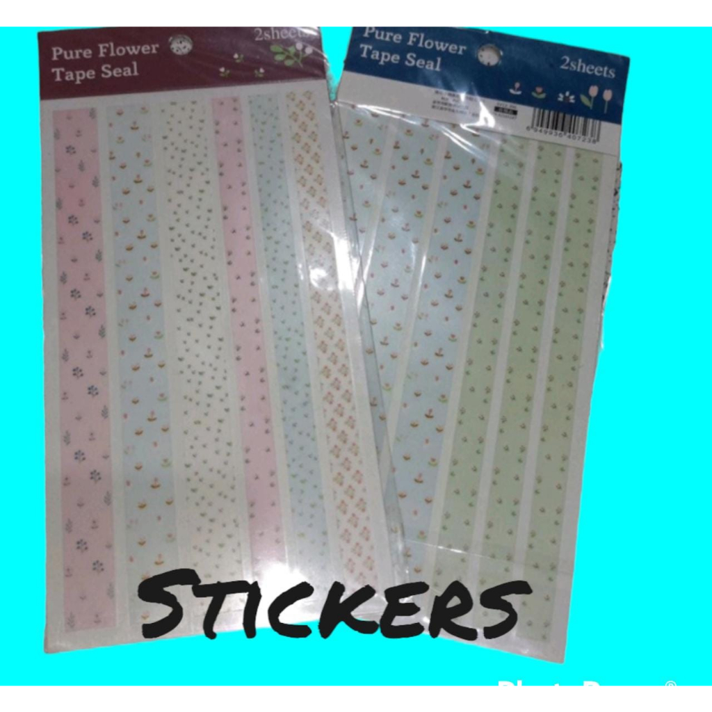 

sticker tema tape seal quality import isi 1 lembar
