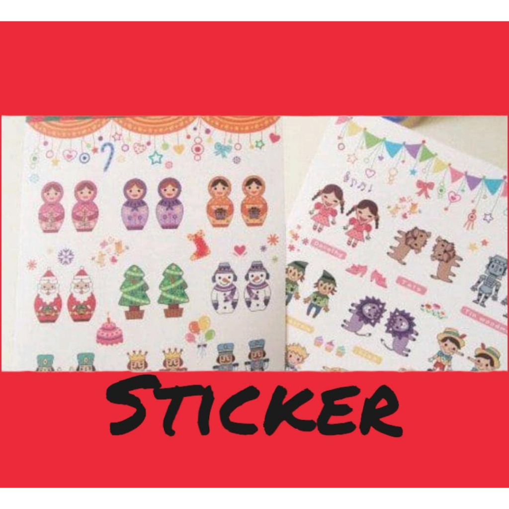

STICKER BONEKA RUSSIAN QUALITY IMPORT JUAL PERPACK ISI 2 LEMBAR