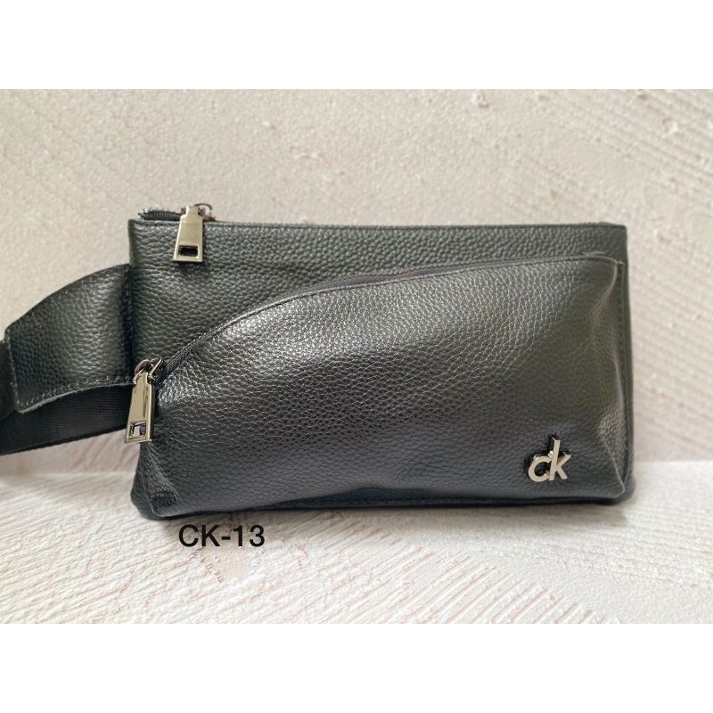 Waistbag asli kulit/Tas dada pria wanita/tas pinggang kulit