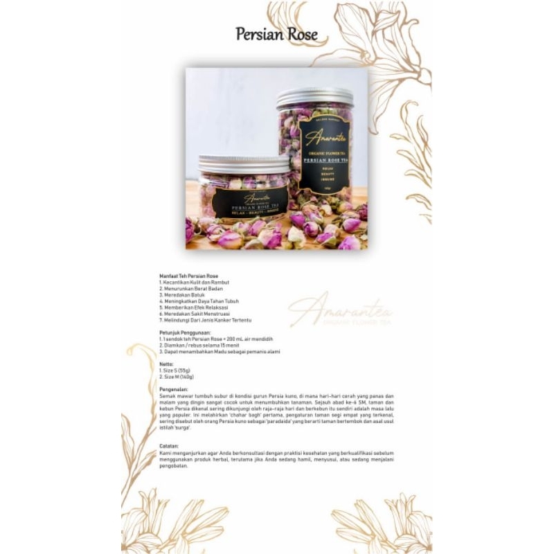 

AMARANTEA PERSIAN ROSE 140gr & 50gr