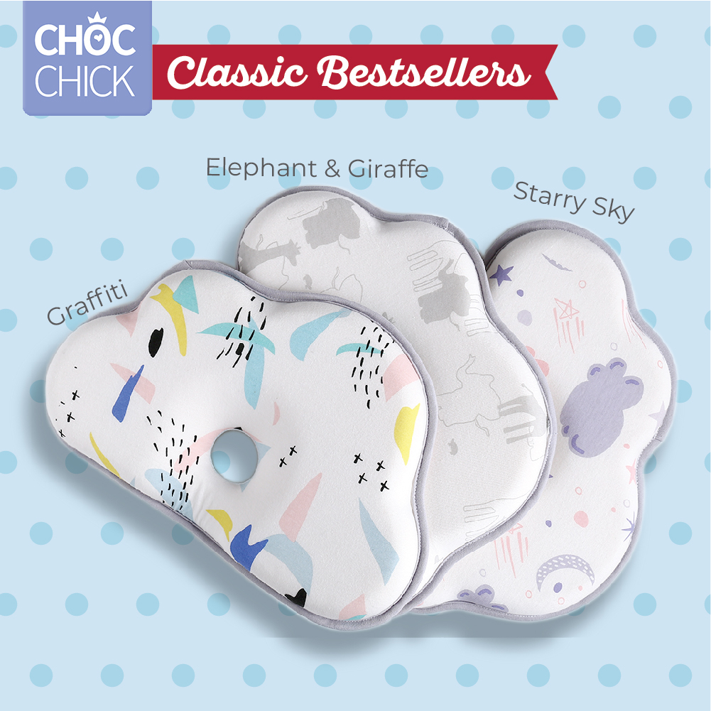 Choc Chick Memory Foam Baby Pillow Bantal Tidur Anak Bayi Anti Peyang Ergonomis