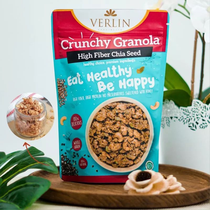 

verlin crunchi Granola high fiber chia seeds