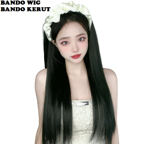 Wig Bando Cantik Simple Wanita Korean Version Model Panjang dan Sebahu (VH)