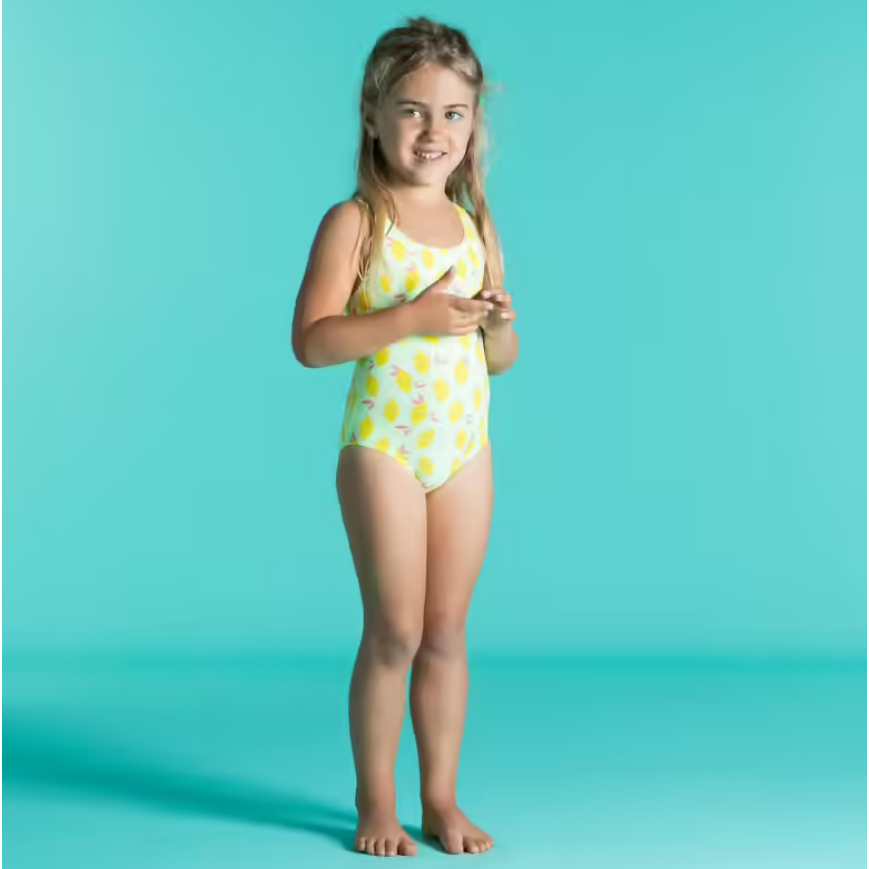 NABAIJI Baju Renang One-Piece Anak Perempuan Swimsuit Tali Bahu Lebar