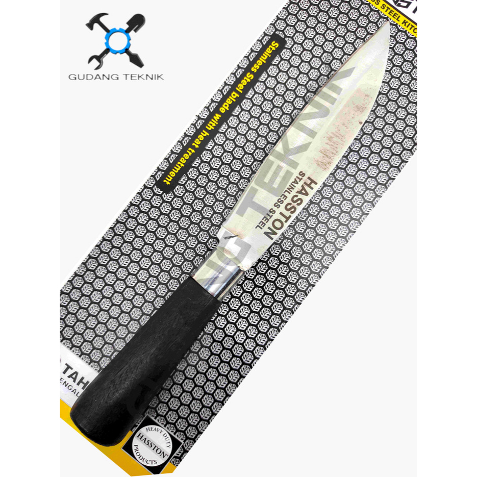 Pisau Buah Daging Stainless Steel 3020-101 HASSTON PROHEX / Kitchen Knife Pisau Dapur Serong Potong Buah Daging Sayur Serbaguna 3020 101 HASSTON