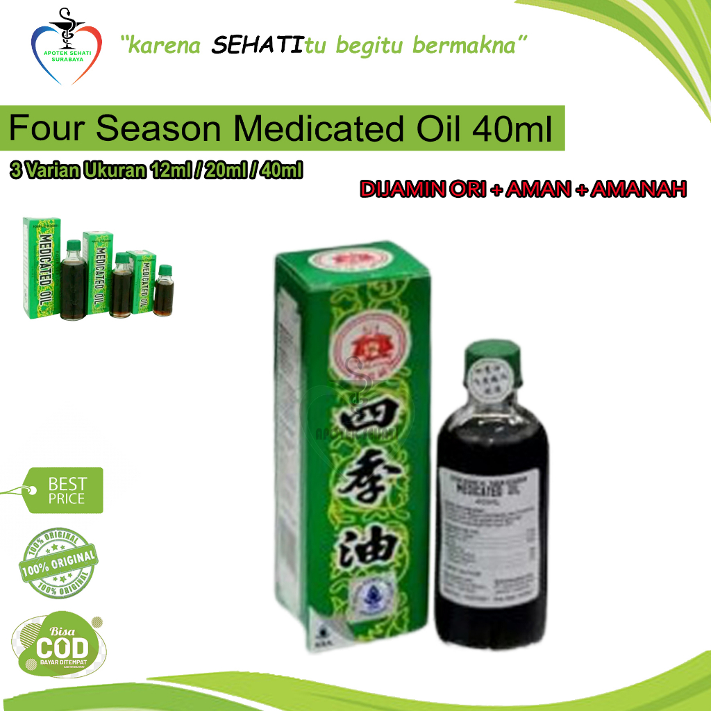 Medicated Oil Four Season Minyak Gosok Pijat Urut Masuk Angin