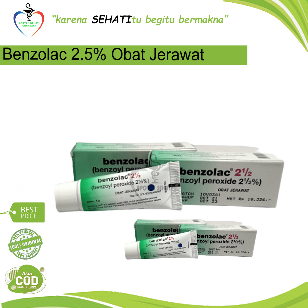 Berkualitas Benzolac 2,5% Obat Jerawat Ampuh Benzolac CL