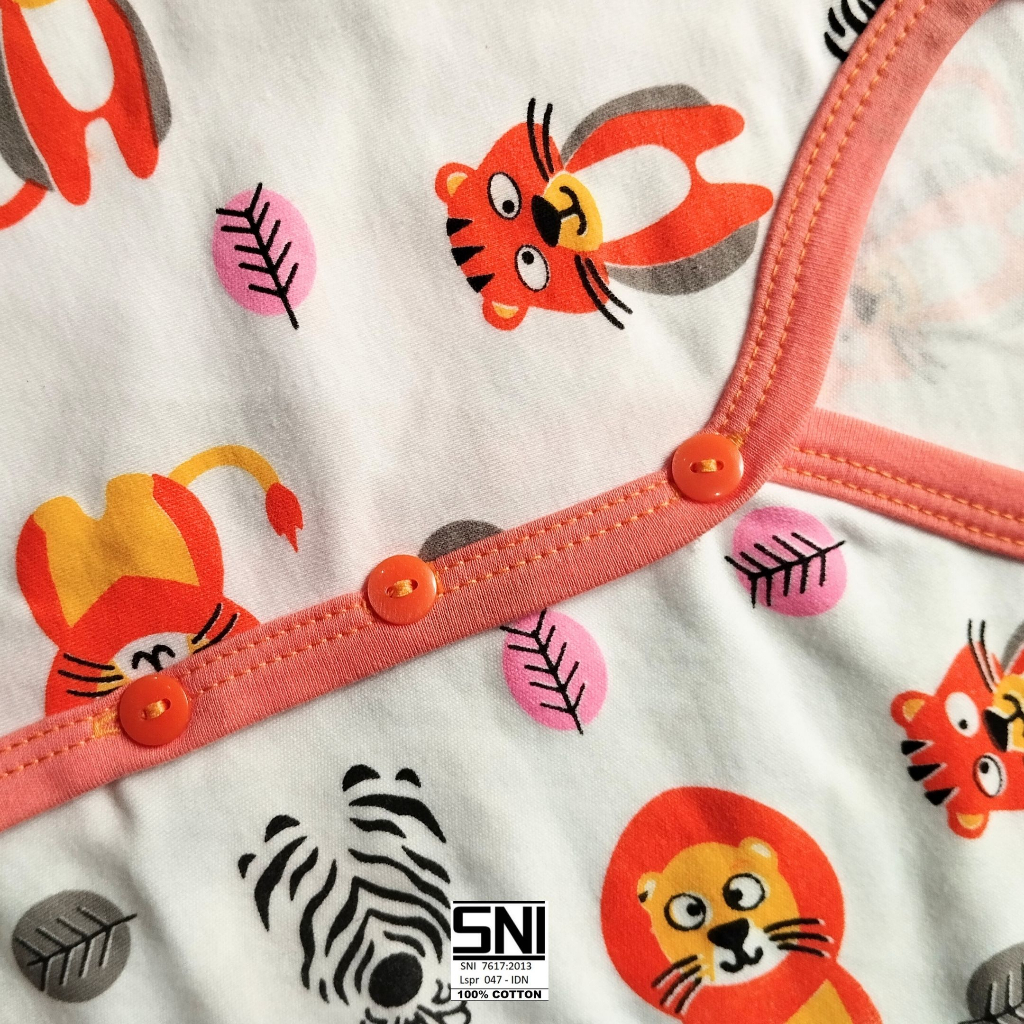 Atasan Baju Bayi / Atasan Baju anak Motif Lion Friends Baby Glow