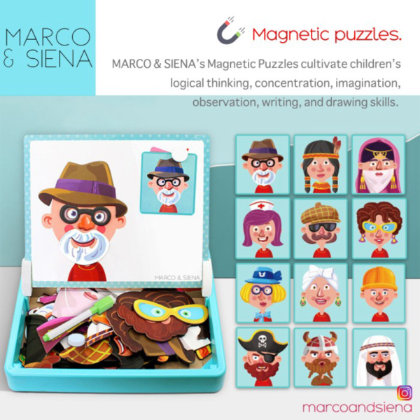 

Unik Mainan Anak Papan Puzzle Magnet Susun Gambar MNS Magnetic Puzzle Board Diskon