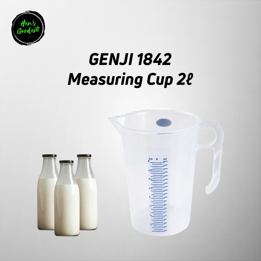 GELAS UKUR 2 LITER GREEN LEAF GENJI 1842