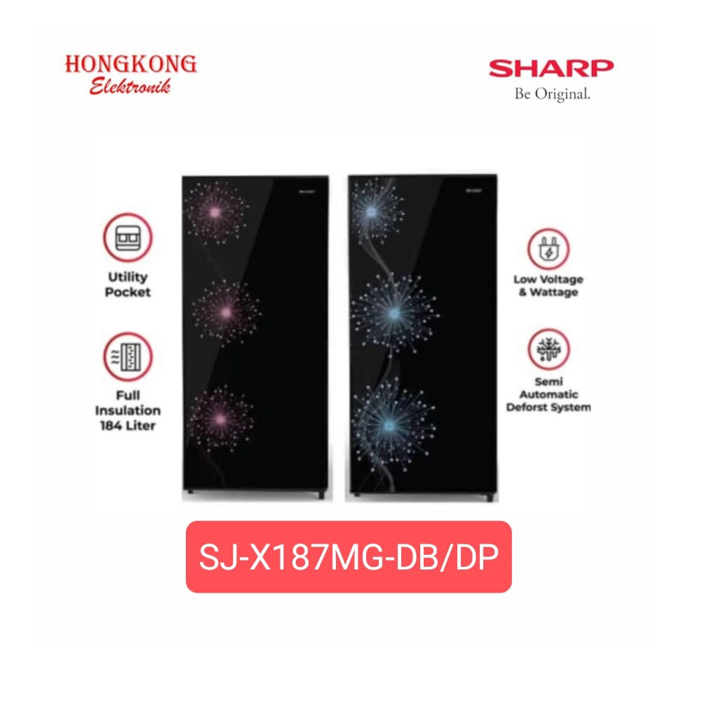 Kulkas 1 Pintu Sharp SJ-X187MG Sharp Kulkas SJX187-DBDP