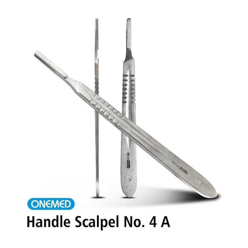 Scapel Handle No 3 dan 4 Piasau Operasi Scalpel Handle Gagang Bisturi